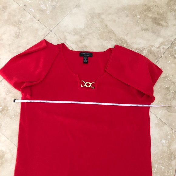 Never Worn Cable & Gauge Embellished Top With Beautiful Gold Clasp - Picture 6 of 8